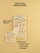 Vela Natural Macrame Leaves