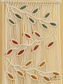 Vela Natural Macrame Leaves