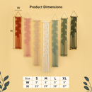 Vela Pink Green Macrame Wall Hangings