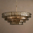 Ghiaccio Layered Glass Chandelier