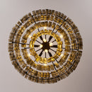 Ghiaccio Layered Glass Chandelier