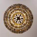 Ghiaccio Layered Glass Chandelier