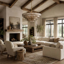 Ghiaccio Layered Glass Chandelier
