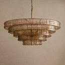 Ghiaccio Layered Glass Chandelier