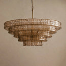 Ghiaccio Layered Glass Chandelier