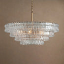 Ghiaccio Layered Glass Chandelier