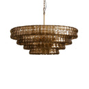 Ghiaccio Layered Glass Chandelier