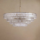 Ghiaccio Layered Glass Chandelier