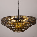 Ghiaccio Layered Glass Chandelier