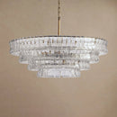 Ghiaccio Layered Glass Chandelier