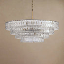 Ghiaccio Layered Glass Chandelier