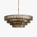Ghiaccio Layered Glass Chandelier
