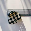 Velvet Claws Checkered Heart Hair Clip