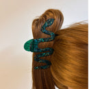 Velvet Claws Cleopatra Green Snake Hair Claw