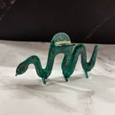 Velvet Claws Cleopatra Green Snake Hair Claw