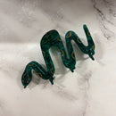 Velvet Claws Cleopatra Green Snake Hair Claw
