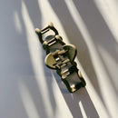 Velvet Claws Hair Clip | '80s Squiggle in Professional Khaki Hair Claw