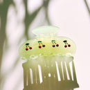 Velvet Claws Hair Clip | Cherries in Mint Ice