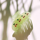 Velvet Claws Hair Clip | Cherries in Mint Ice