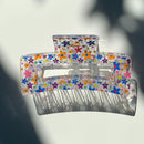 Velvet Claws Hair Clip | The Crystal in Hippie Flowers Hair Claw