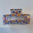 Velvet Claws Hair Clip | The Crystal in Hippie Flowers Hair Claw