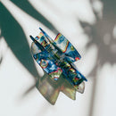 Velvet Claws Hair Clip | The Psychedelic in Blue Acid Trip Hair Claw
