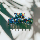 Velvet Claws Hair Clip | The Psychedelic in Blue Acid Trip Hair Claw