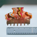 Velvet Claws Hair Clip | The Psychedelic in Wavy Tangerine Hair Claw