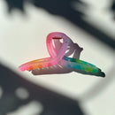 Velvet Claws Hair Clip | The Rainbow in Cursive Hair Claw
