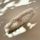 Velvet Claws Hair Clip | Triangle Plush in Faux Fur White Hair Claw