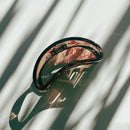 Velvet Claws Hollow Crescent in Marble Wine Hair Claw