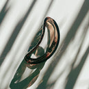 Velvet Claws Hollow Crescent in Marble Wine Hair Claw