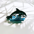 Velvet Claws Killer Whale Orca Hair Claw