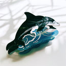 Velvet Claws Killer Whale Orca Hair Claw