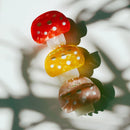 Velvet Claws Mini Mushroom Hair Clip in Red