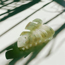 Velvet Claws Monstera White Tropical Hair Clip