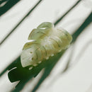 Velvet Claws Monstera White Tropical Hair Clip