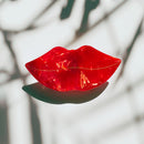 Velvet Claws Mysterious Smile Hair Claw | Red Lips Claw Clip