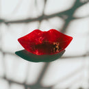 Velvet Claws Mysterious Smile Hair Claw | Red Lips Claw Clip