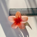 Velvet Claws Peach Flower Hair Claw