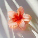Velvet Claws Peach Flower Hair Claw