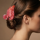 Velvet Claws Pink Flamingo Hair Clip
