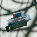 Velvet Claws Rectangular Mini Claw in Blue and Pink