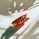 Velvet Claws Round Poppy Small Hair Claw