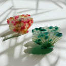 Velvet Claws Seashell Claw Set of 2: Aqua and Coral | Hair Claw Clip