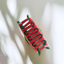 Velvet Claws Shaped Watermelon Hair Claw