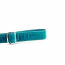 Teal Velvet Dog Leash