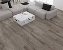 SPC Vinyl Rigid Core 7" Width 60" RL, 6mm Thick, 1.5mm IXPE Venetian Iron, Peninsula - Mazzia Collection living room view 3