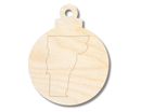 Unfinished Wood Etched Vermont Ornament Shape | Paint By Line Crafts | up to 30" DIY