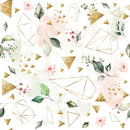 Leaves with Gold Figure Wallpaper